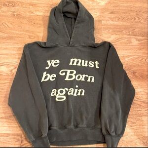 🔥 CPFM “Ye Must Be Born Again” Hoodie Black Puff Print Size S